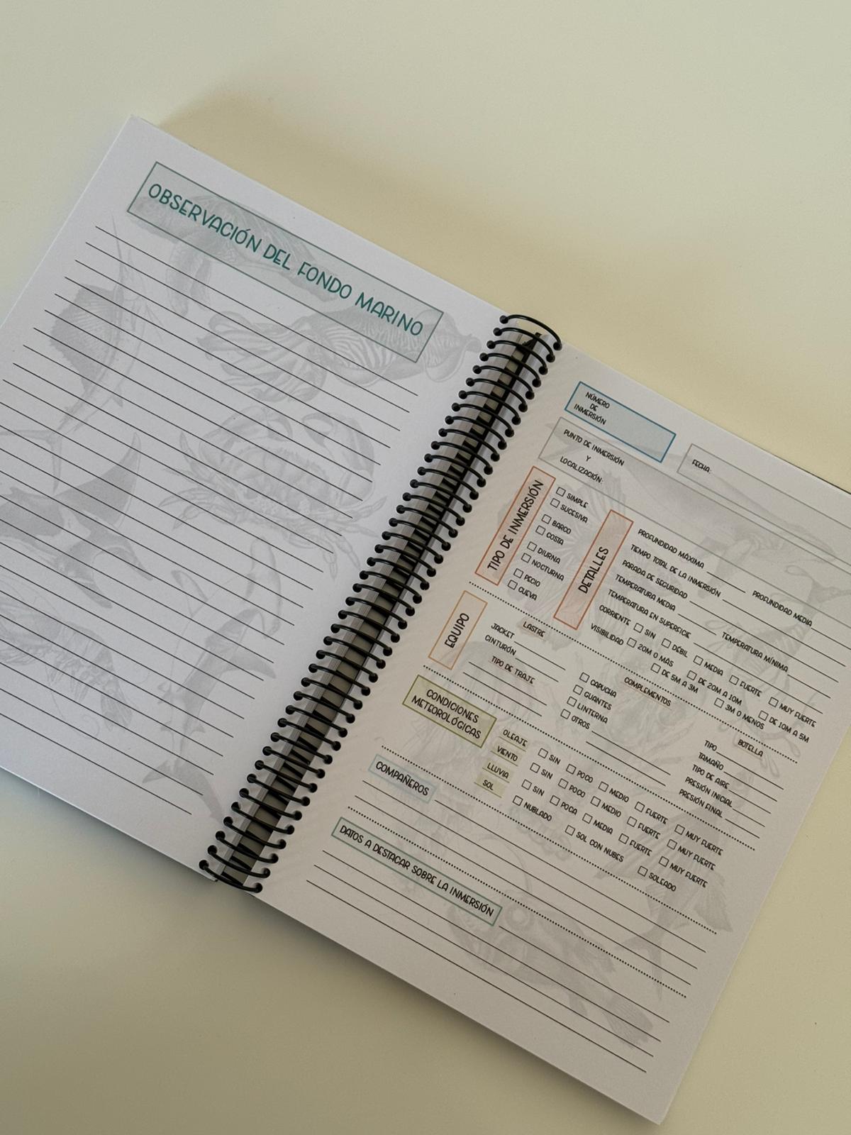LogBook - Libro registro de inmersiones